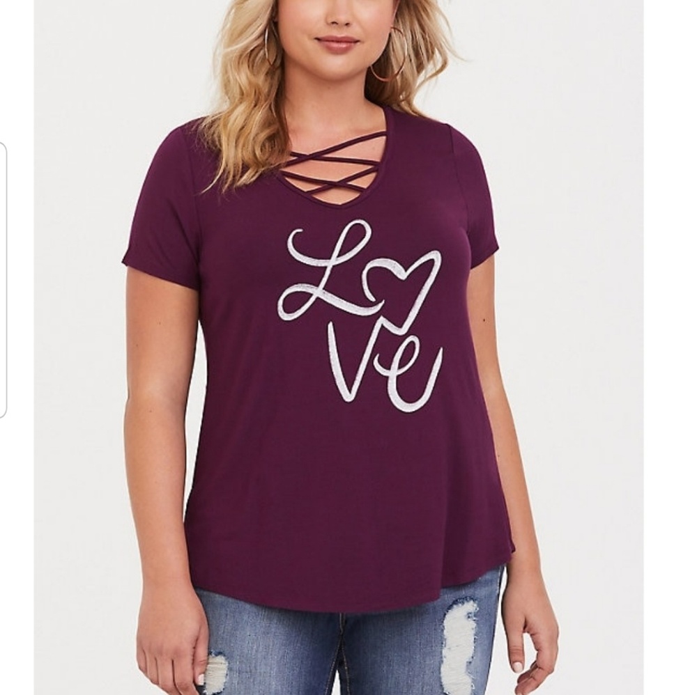 NWT TORRID SIZE 2 LOVE TOP